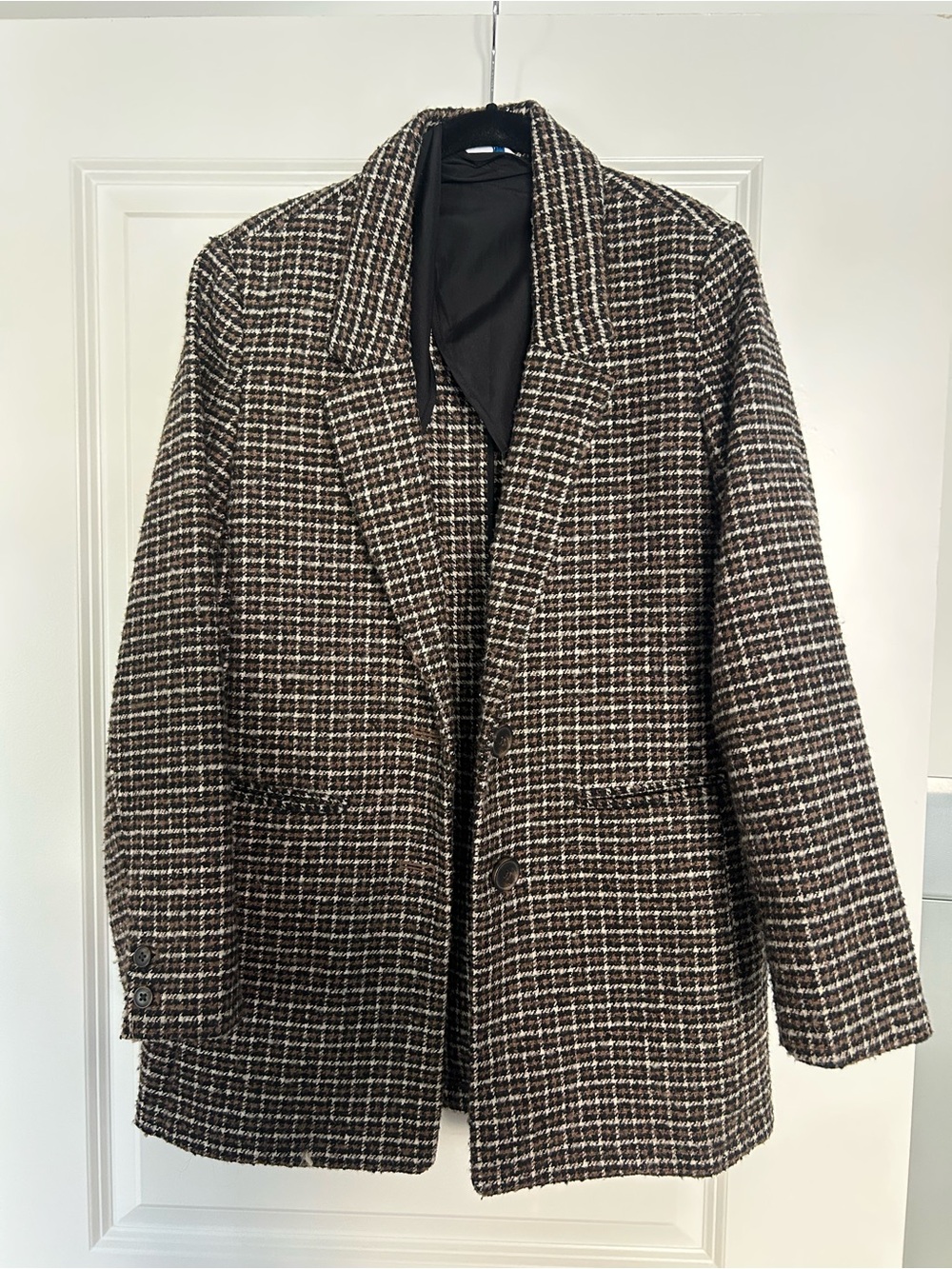 Old Navy Oversized Plaid Blazer - Picture 2 of 2